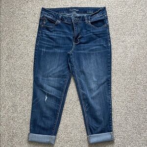 Maurices Dark Blue Ankle Jeans